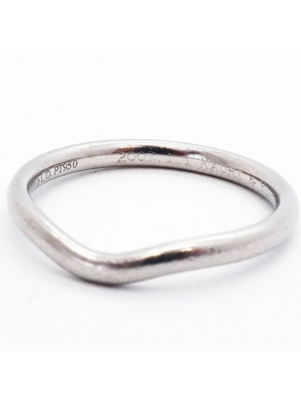 Tiffany & Co Ring Curved Band Platinum